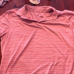 Southern Tide Pink Striped Polo Shirt